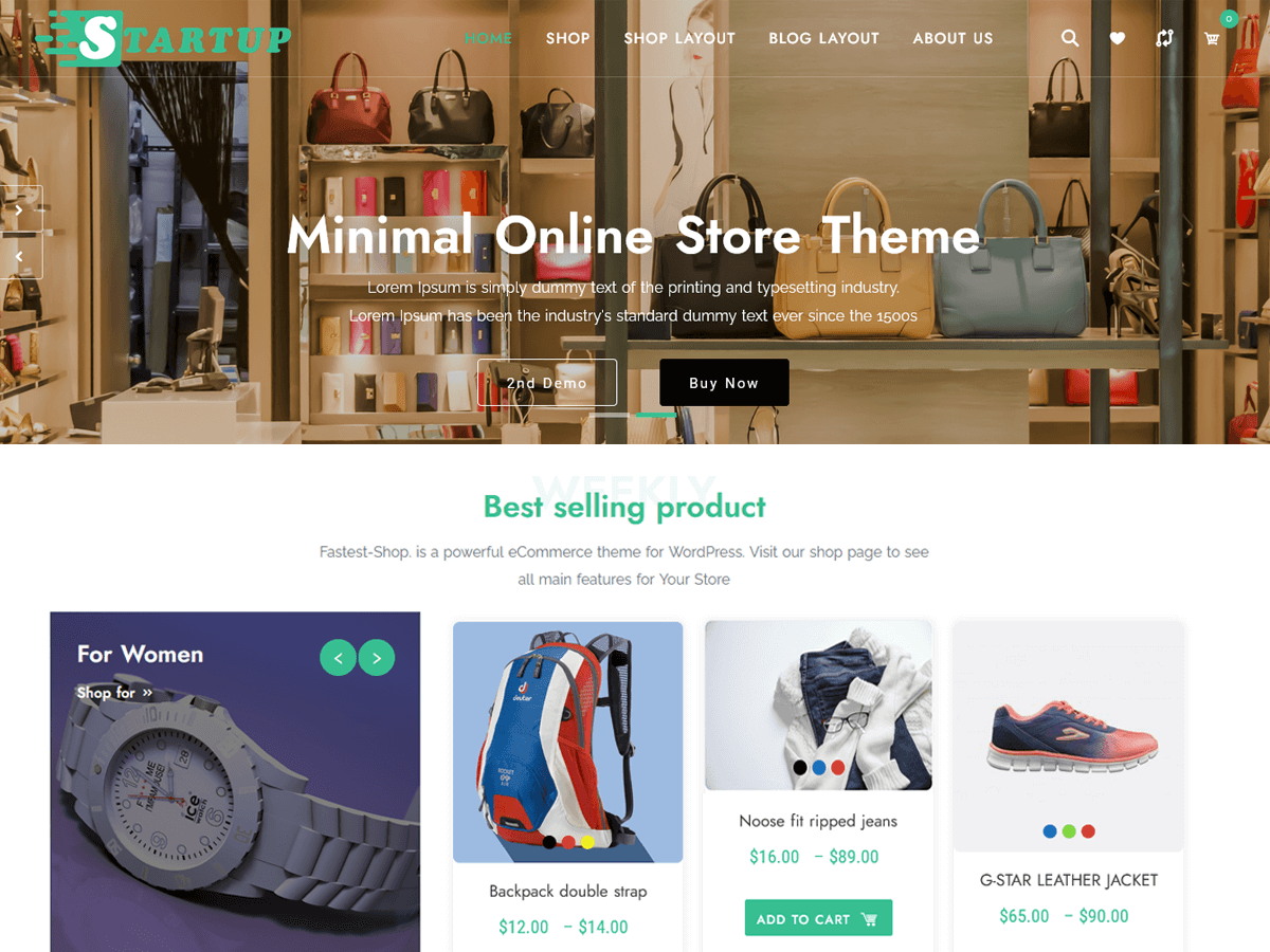 Tema de WordPress para tienda de ropa de