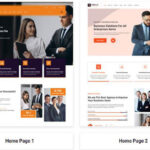 Más de 70 HTML, plantilla Bootstrap para sitio web de inicio de negocios en