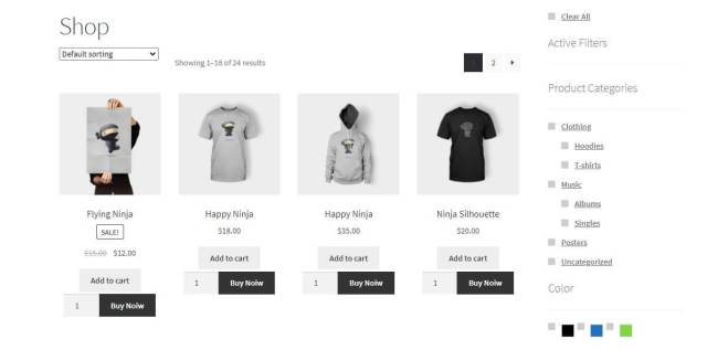 filtro de woocommerce