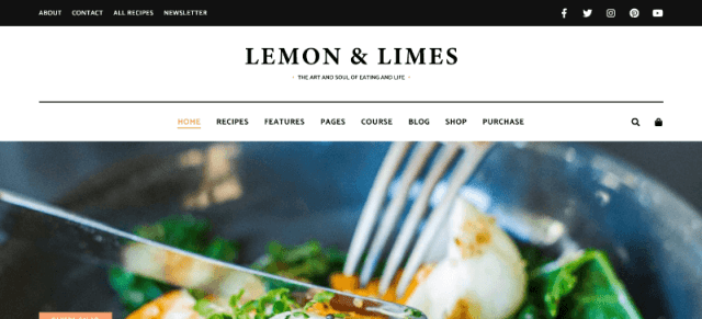 Temas de WordPress para bloggers de comida Lemon & Limes