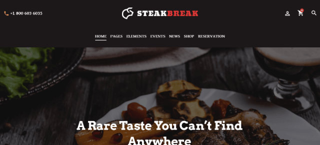 SteakBreak Tema de revisión de WordPress