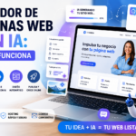 Creador de páginas web con IA